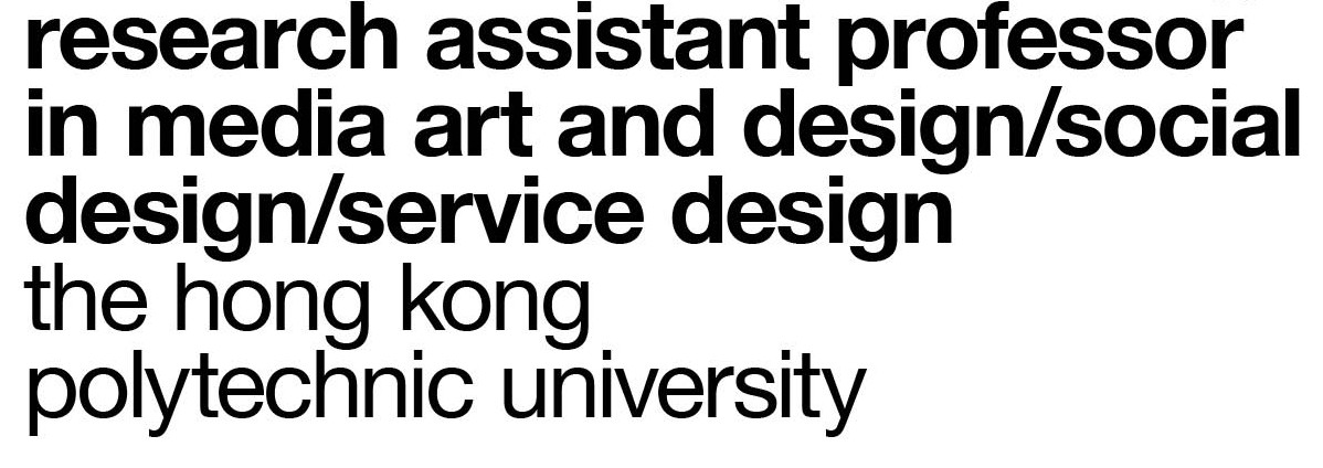 research assistant professor in media art and design/social design/service design