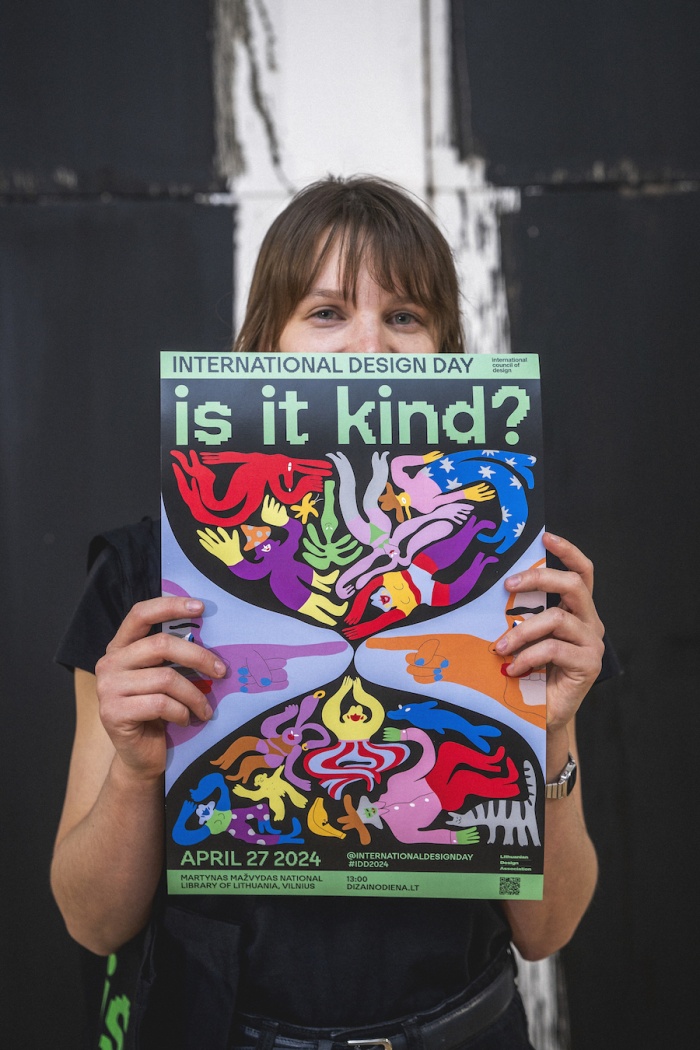 On 27 April 2024 International Design Day we asked designers to think about reshaping design as a kindness practice under the theme is it kind? All LDA photo credits to Jovile Sibilë)